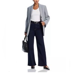 Frame Le Slim Palazzo Jeans in Stargirl High Rise Wide Leg Dark Wash Size 30